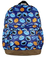 Sesame Street Backpack Cookie Monster All-Over Tossed Print School Book Bag