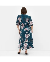City Chic Plus Bea Floral Dress