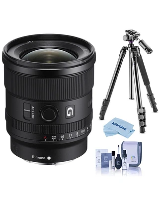 Sony Fe 20mm f/1.8 G Lens for Sony E, Bundle with Vanguard Alta Pro 264AT Tripod and Tbh-100 Head, Cleaning Kit, Cleaning Cloth