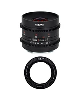 Venus Laowa 9mm T2.9 Zero-d Cine Lens for Fuji X with H&Y RevoRing 46-62mm Variable Adapter