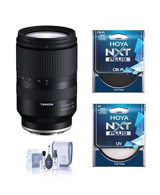 Tamron 17-70mm f/2.8 Di Iii-a Vc Rxd Lens for Sony E, Bundle with Hoya Nxt Plus 67mm Uv+Cpl Filter Kit, Cleaning Kit