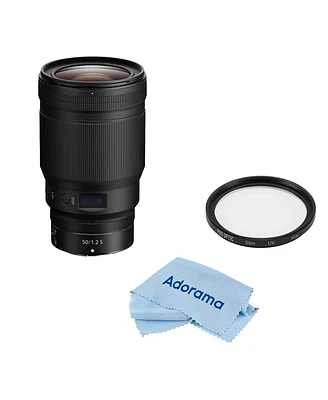 Nikon Nikkor Z 50mm f/1.2 S Lens, Bundle with ProOptic Pro Digital 82mm Multi Coated Uv Slim Filter, Cleaning Cloth