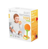 Sperric Baby Teether Toys for Babies 0-6 Months, Newborn Infant Baby Teethers Freezer Safe Silicone Baby Teether Toys