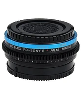 Fotodiox Vizelex Polar Throttle Lens Mount Adapter for Canon Fd & Fl 35mm Slr Lens to Sony Alpha E-Mount Mirrorless Camera Body with Built-In Circular
