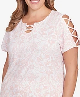 Hearts Of Palm Plus Short Sleeve Should Cut Out Top