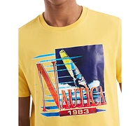 Nautica Men's Windsurfing Logo Graphic T-Shirt
