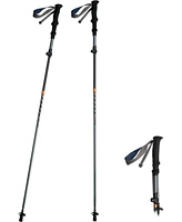 Naturehike 1pc Carbon Fiber Trekking Poles, Ultralight Foldable Hiking Poles, Adjustable 115-135cm, Eva Grip, Tungsten Tip, Hiking & Mountaineering Ge