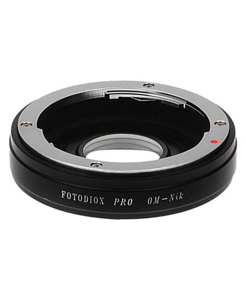Fotodiox Lens Mount Adapter with 1.4x Multi-Coated Focus Correction Lens for Olympus Om Lens to Nikon F Mount Camera