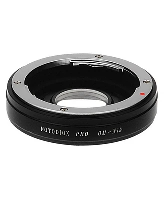 Fotodiox Lens Mount Adapter with 1.4x Multi-Coated Focus Correction Lens for Olympus Om Lens to Nikon F Mount Camera