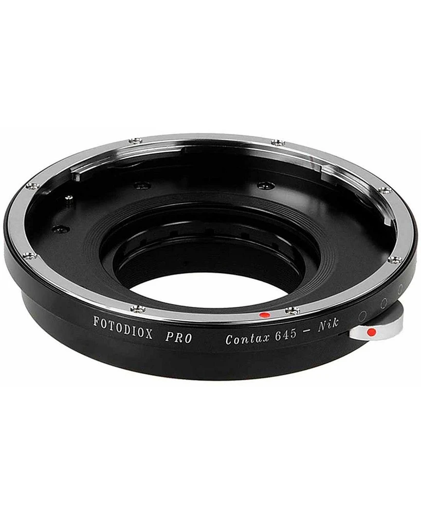 Fotodiox Mount Adapter with Aperture Control for Contax 645 Lens to Nikon F-Mount Camera
