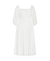City Chic Plus Abbigail Elbow Sleeve Dress