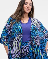 Nina Parker Trendy Plus Printed Kimono
