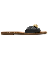 Steve Madden Women's Dipsy Knotted Embellished Slide Sandals