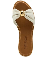 Steve Madden Women's Dipsy Knotted Embellished Slide Sandals