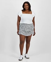 Derek Heart Trendy Plus Tiered Mini Skort