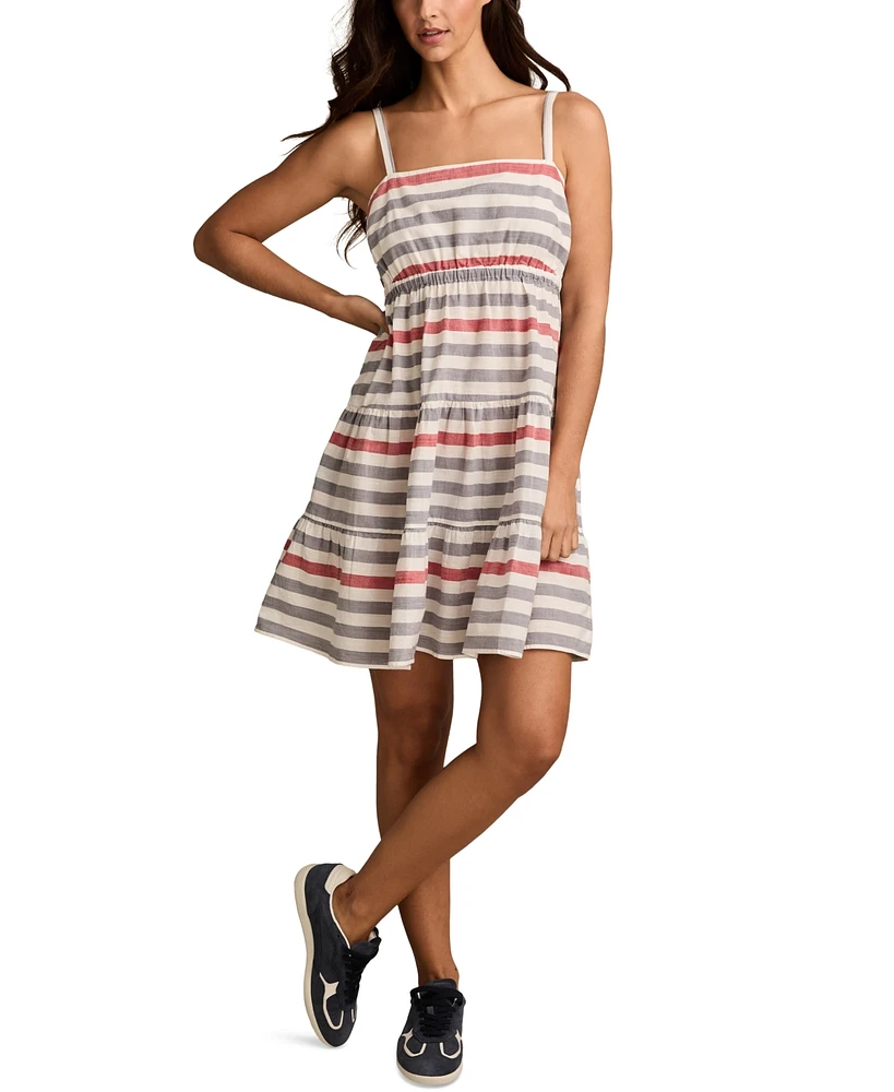 Lucky Brand Women's Tie-Back Mini Dress