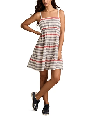 Lucky Brand Women's Tie-Back Mini Dress