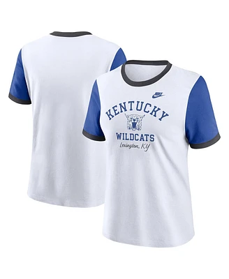 Nike Women's White Kentucky Wildcats Legacy Fundamental Expression Tri-Blend T-Shirt