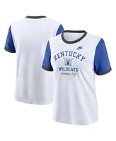 Nike Women's White Kentucky Wildcats Legacy Fundamental Expression Tri-Blend T-Shirt