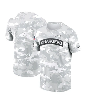 Nike Men's Arctic Camo Los Angeles Chargers 2024 Salute To Service Performance T-Shirt