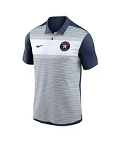 Nike Men's White/Navy Houston Astros Vapor Striped Performance Polo Shirt