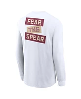 Nike Men's White Florida State Seminoles Two-Hit Classic Location Long Sleeve T-Shirt