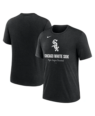 Nike Men's Heather Black Chicago White Sox Logo Tri-Blend T-Shirt