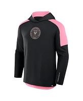 Fanatics Men's Black Inter Miami Cf Red Card Transitional Pullover Hoodie