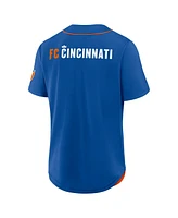 Fanatics Men's Blue Fc Cincinnati Injury Time Baseball Jersey