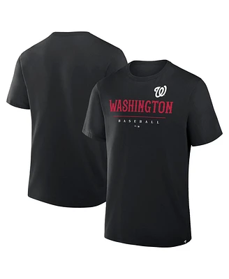 Fanatics Men's Black Washington Nationals Color Pop Legacy Clubhouse T-Shirt