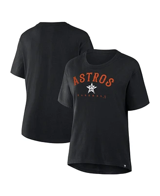 Fanatics Women's Black Houston Astros Relaxed fit Legacy T-Shirt