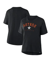 Fanatics Women's Black Houston Astros Relaxed fit Legacy T-Shirt