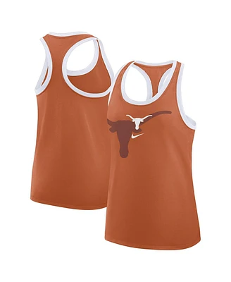 Nike Women's Texas Orange Longhorns Primetime Tri-Blend Racerback Tank Top
