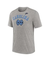 Nike Men's Heather Gray North Carolina Tar Heels Legacy Arch Tri-Blend T-Shirt