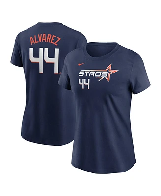 Nike Women's Yordan Alvarez Navy Houston Astros 2025 City Connect Fuse Name Number T-Shirt