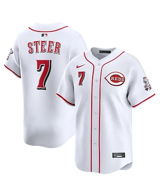 Nike Men's Spencer Steer White Cincinnati Reds Alternate Limited Player Jersey