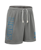 Nike Men's Gray Detroit Lions Sideline Reversible Performance Shorts