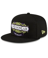 New Era Men's Black Kansas City Chiefs Super Bowl Lix Tarmac Split Panel 9FIFTY Snapback Hat