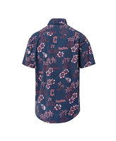 Reyn Spooner Men's Navy Cleveland Guardians Kekai Button-Down Shirt