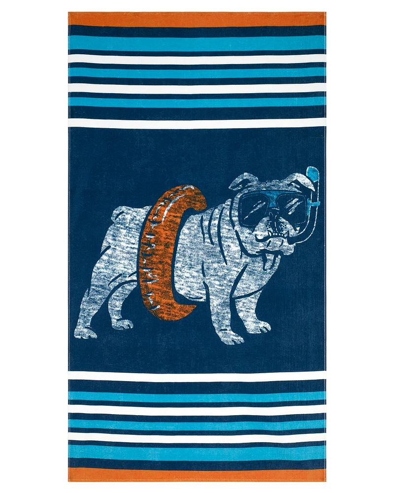 Izod Snorkel Time Cotton Beach Towel, 70" x 40"