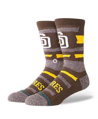 Stance Men's and Women's San Diego Padres Squeeze Tri-Blend Knit Crew Socks