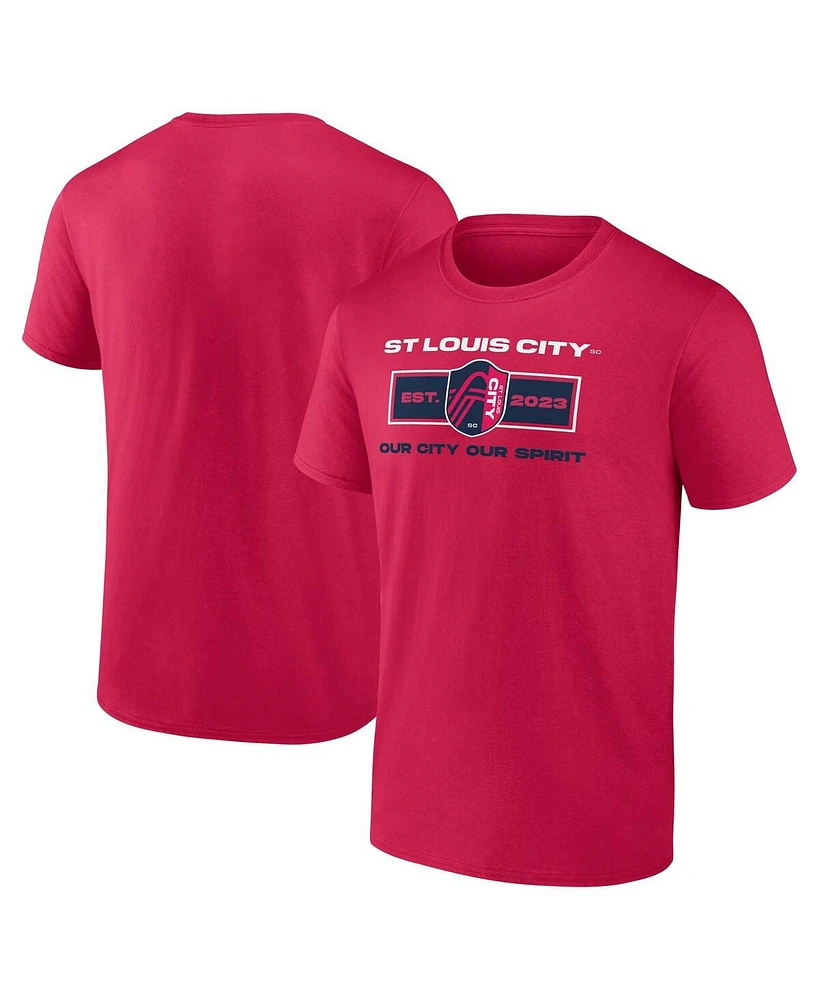 Fanatics Men's Red St. Louis City Sc Blindside T-Shirt