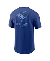 Nike Men's Royal Toronto Blue Jays Large Logo Back Stack T-Shirt