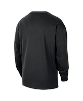 Nike Men's Black Brooklyn Nets 2024/25 City Edition Courtside Max90 Heavyweight Long Sleeve T-Shirt