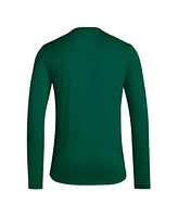 Adidas Men's Green Miami Hurricanes Locker On-Court the Fade Long Sleeve T-Shirt