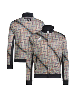 Adidas Men's Black Seattle Sounders Fc 2024 Hispanic Heritage Full-Zip Track Jacket