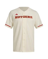 Adidas Men's Cream Rutgers Scarlet Knights Replica Baseball Jersey