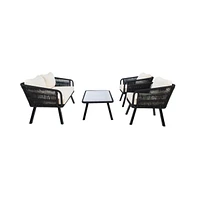 Kerson 4PC Rope Living Set