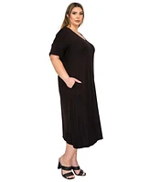 L I V D Plus Olivia Pocket Midi Dress