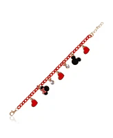 Disney Minnie Mouse Charm Bracelet - Heart & Icon Design